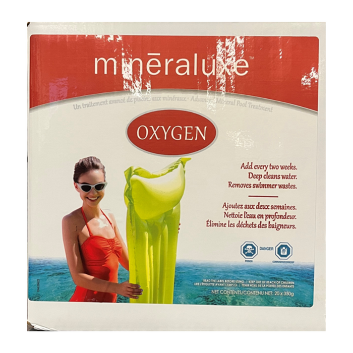 Mineraluxe Oxygen for Pools: 20 Pack (20 x 350g Bags) (P/N: DML00622)