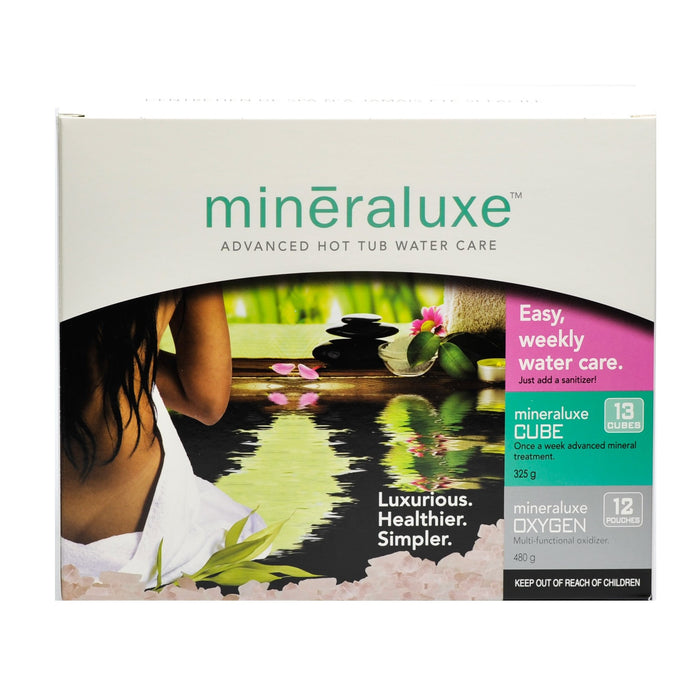 Mineraluxe Cubes and Oxygen: Have it Your Way Duo Pack (Once a week easy spa care kit) (P/N: DML00512)
