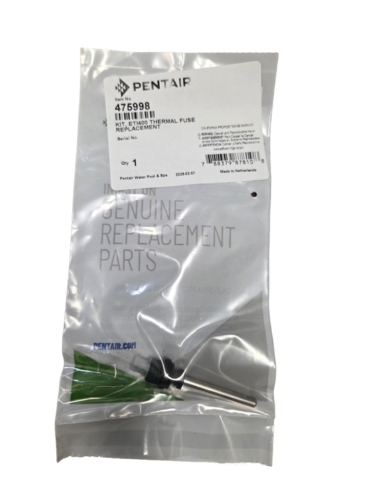 Pentair Thermal Fuse (P/N: 475998)