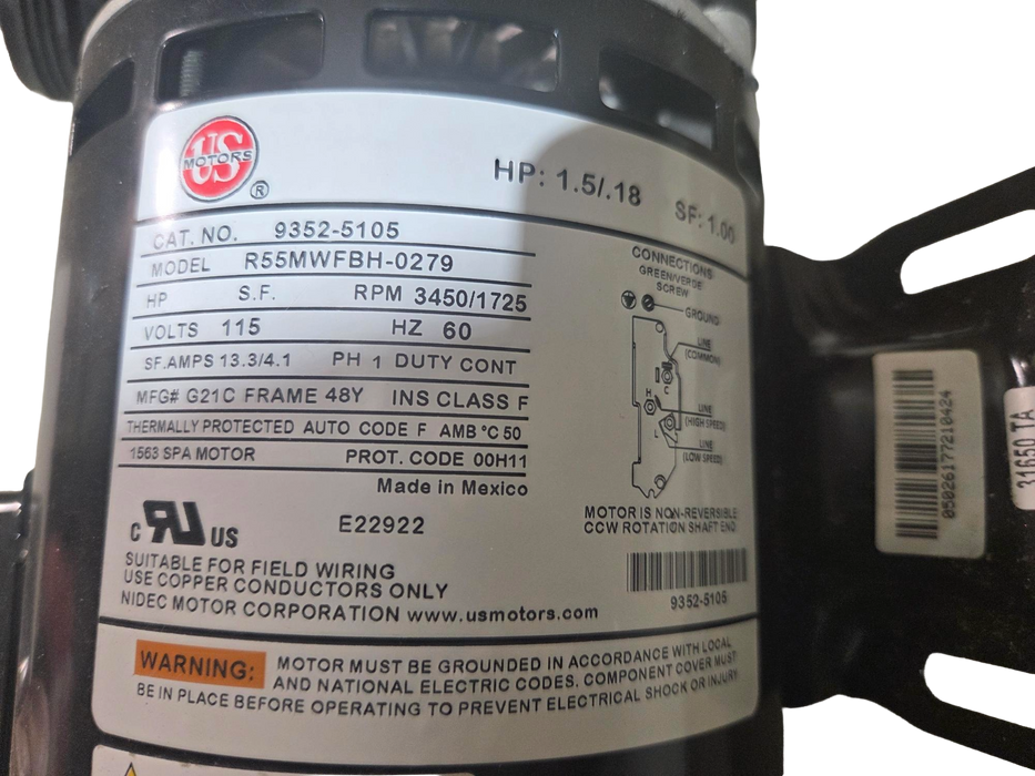 Gecko Aqua-Flo XP2 Pump 2HP (P/N: 06115000-1040)