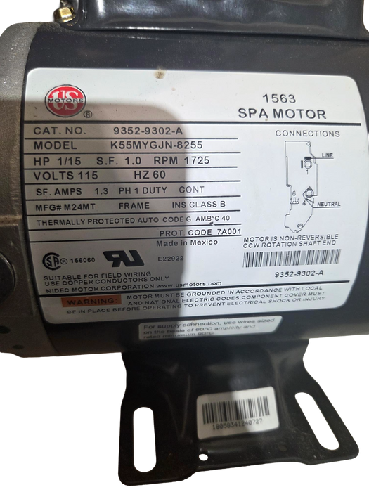 Gecko Aqua-Flo CircMaster Pump Side Discharge 115V (P/N: 02093000-2010)