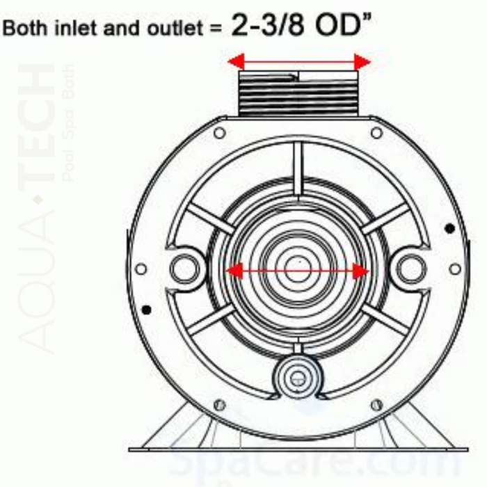 Waterway Pump 48 FR, 1.5HP, 2 Speed, 115 Volt (P/N: 3420610-15)