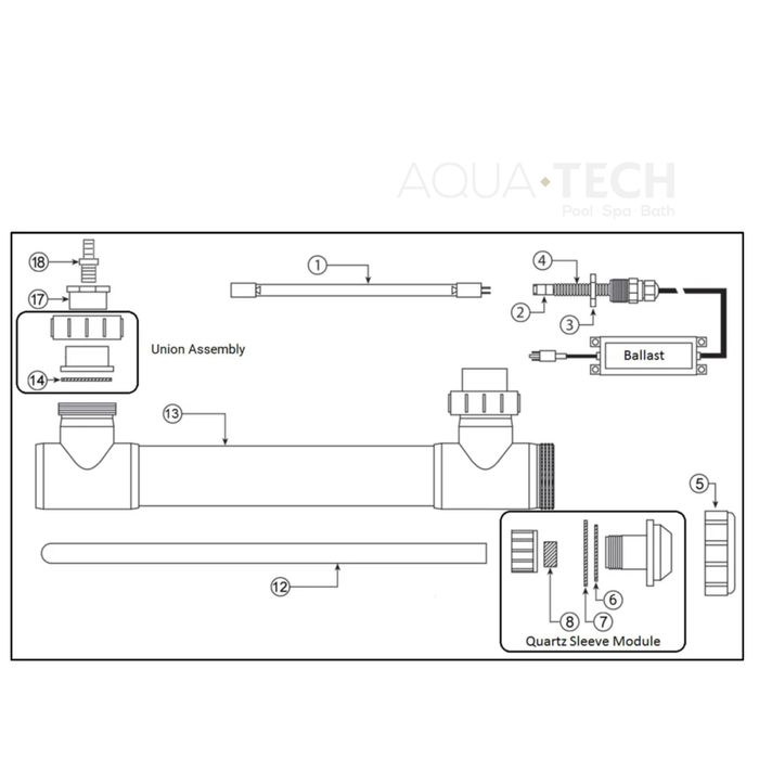 Pentair Bioshield Lamp (P/N: 523036)