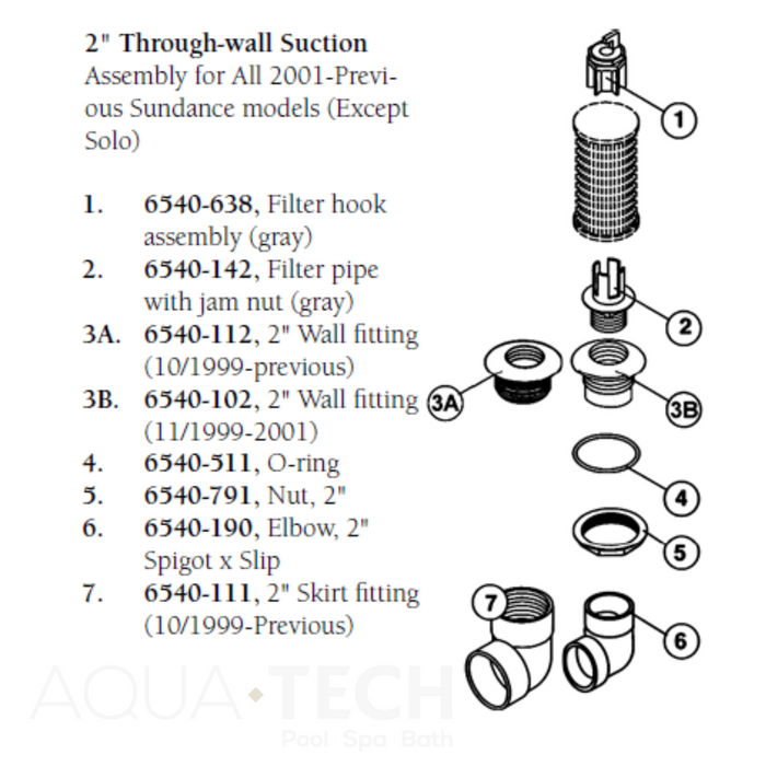 Sundance Spas Filter Hook Assembly (P/N: 6540-638) SHIPS IN 8 TO 10 WEEKS APPROX