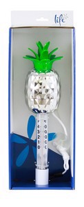 LIFE SPA CHROME THERMOMETER - PINEAPPLE (P/N: MTH502)