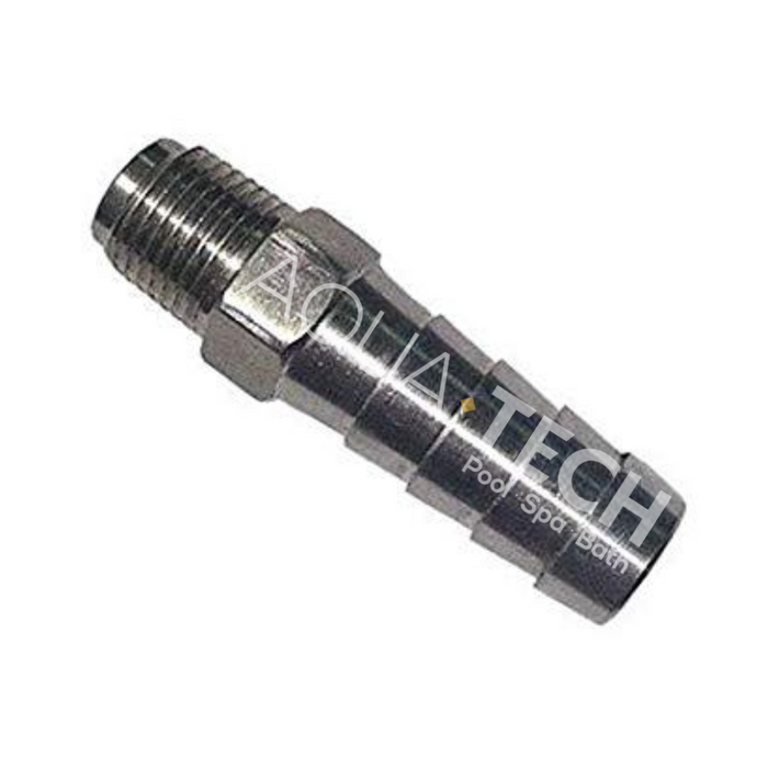 Sundance Spas Jacuzzi Series Heater Stainless Steel Freeze Barb Adapter (P/N: 6540-034)