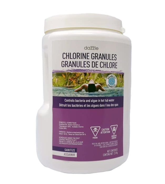 Dazzle Stabilized Chlorine Granules (2.5kg) (P/N: DAZ08302)