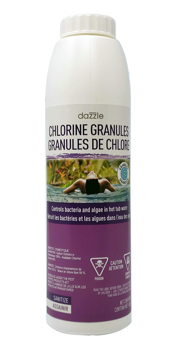 Dazzle Stabilized Chlorine Granules (650gm) (P/N: DAZ08301)