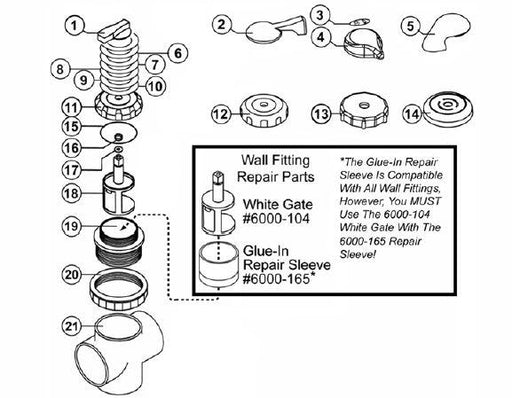 Hot Tub Parts - Sundance Spas Diverter Valve Knob (P/N: 6540-288) SHIPS IN 6 TO 8 WEEKS