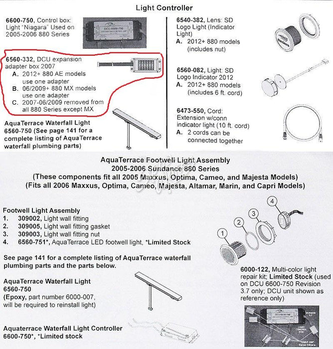 Hot Tub Parts - Sundance Spas Jacuzzi DCU Expansion Box (P/N: 6560-332) SHIPS IN 6 TO 8 WEEKS