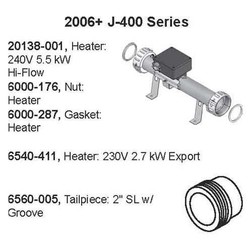 Hot Tub Parts - Sundance Spas Jacuzzi Series Heater Split Nut (P/N: 6000-176)