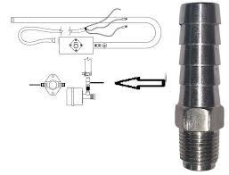 Sundance Spas Jacuzzi Series Heater Stainless Steel Freeze Barb Adapter (P/N: 6540-034) - Aqua-Tech 