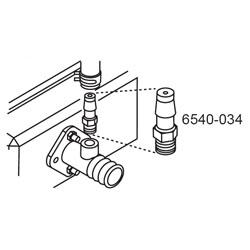 Sundance Spas Jacuzzi Series Heater Stainless Steel Freeze Barb Adapter (P/N: 6540-034) - Aqua-Tech 