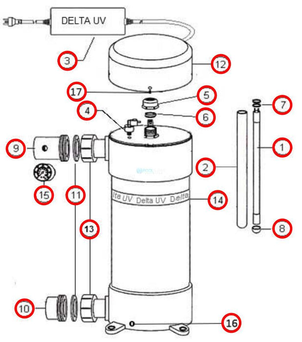 Pool Parts - Delta UV Sanitizer Ballast (P/N: 70-10420)