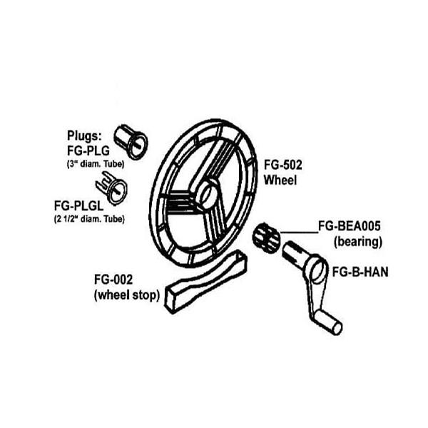 Pool Parts - Feherguard Solar Blanket Roller Wheel (P/N: FG-502)