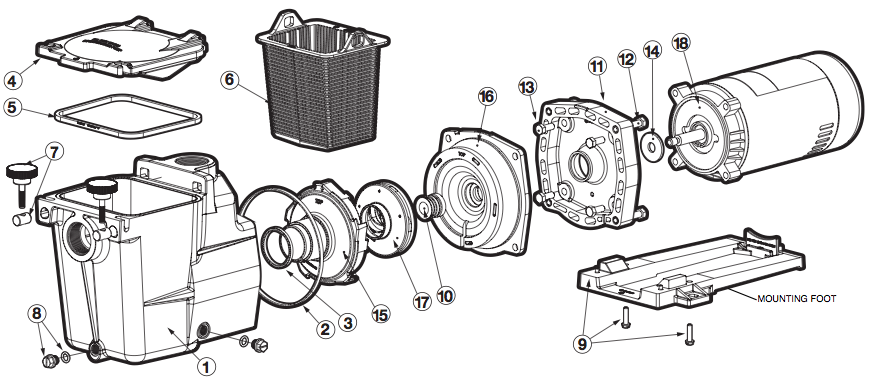 Pool Parts - Hayward Super Pump Basket (P/N: SPX1600M) SHIPS IN 10 TO 14 DAYS