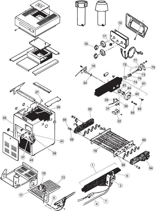 Pool Parts - Jandy/Teledyne Laars/Zodiac 2 Inch Iron By Pass Assembly Replacement Kit