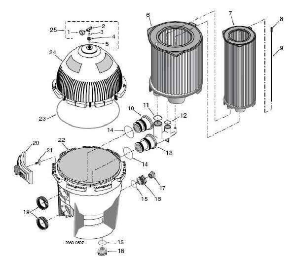 Pool Parts - System III 1.5" Drain Plug (P/N: 27001-0022)