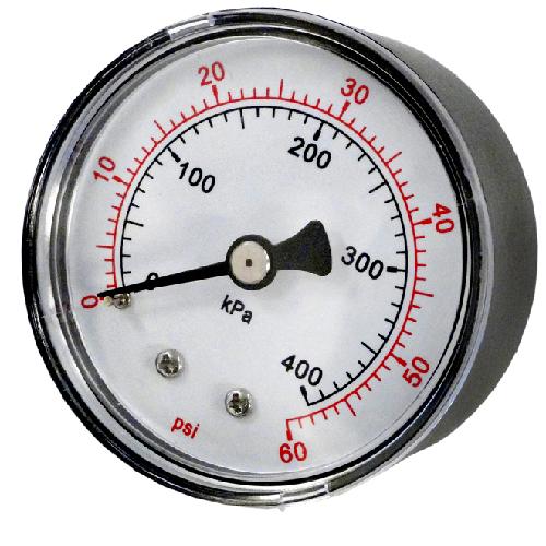 System III Blackmount Pressure Gauge (P/N: 33600-0023T) - Aqua-Tech 