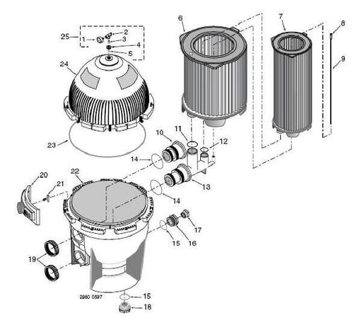 Pool Parts - System III Blackmount Pressure Gauge (P/N: 33600-0023T)
